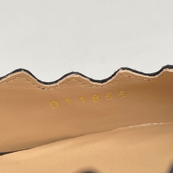 Chloe Lauren Scalloped Block Heel Pumps size 37 - Picture 12 of 15